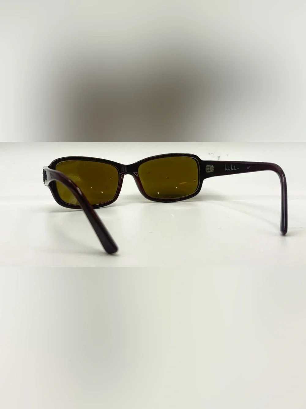 Nicole Miller Thompson Burgundy Oval Sunglasses Frames Only